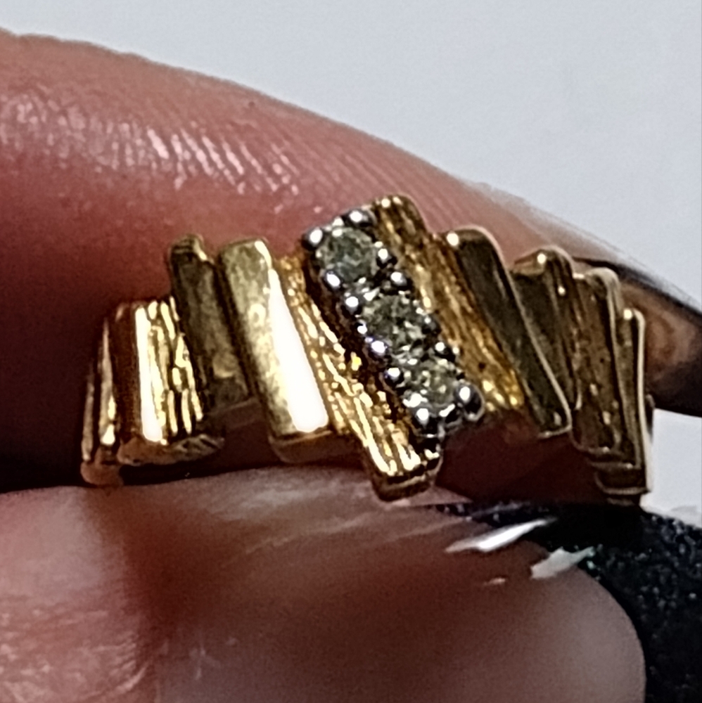 Gold plated ring
